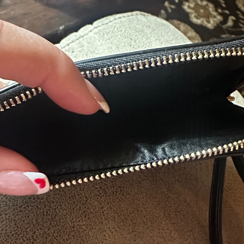 Kate Spade Black Leather Wristlet - Picture 4 of 5